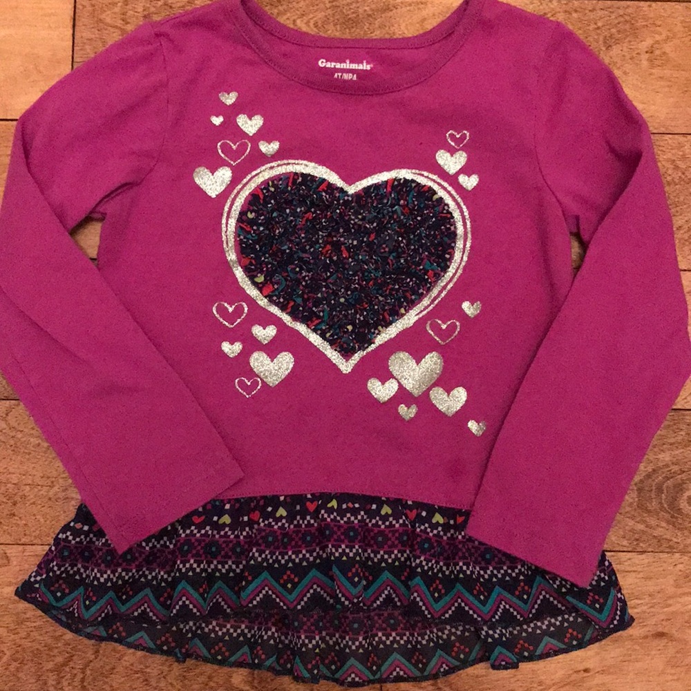 Long sleeve peplum shirt, 4T